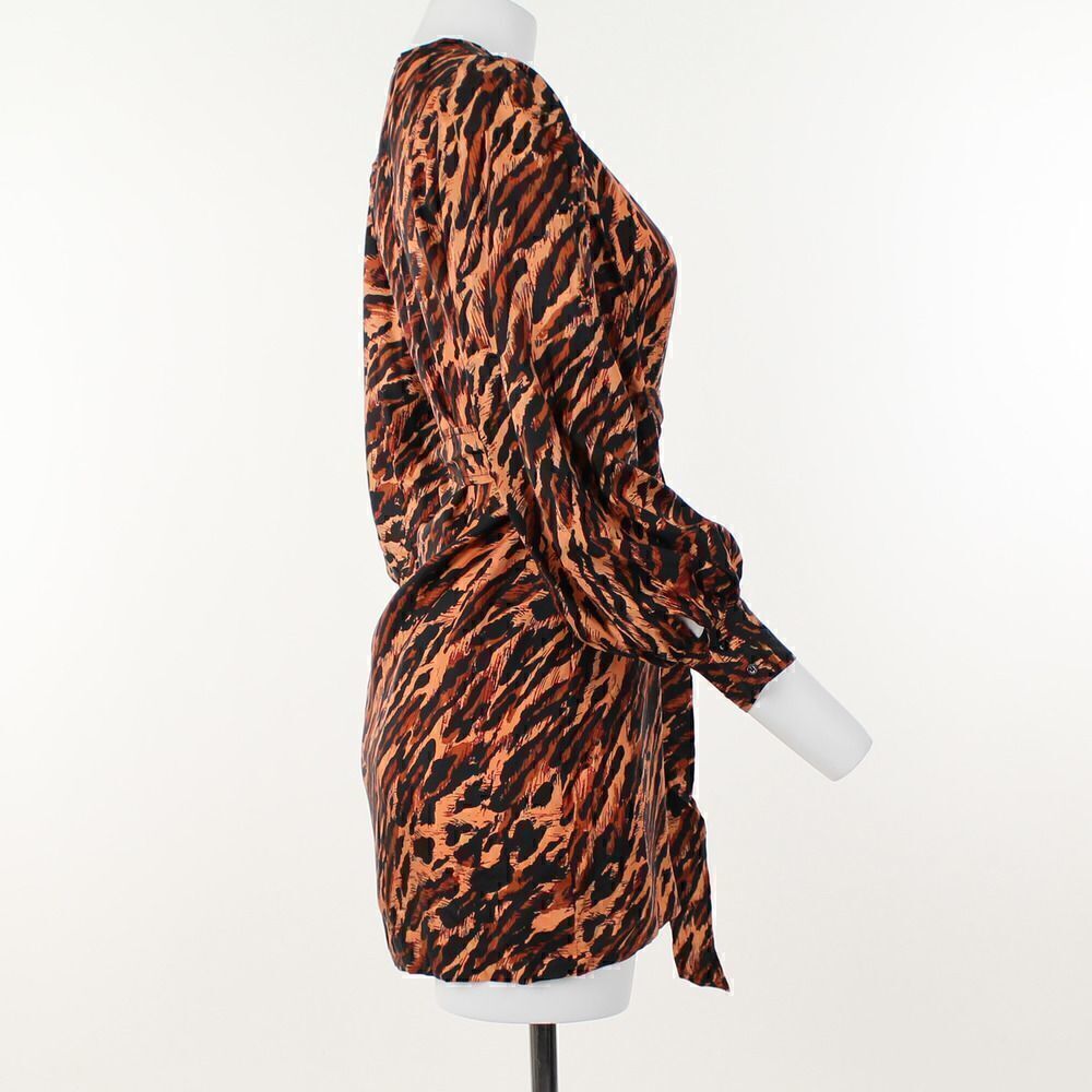 Sandro Lunas Tiger-Print Silk Dress - Picture 5 of 5